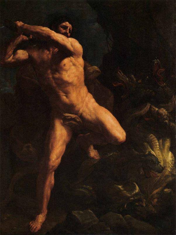 Guido Reni Hercules Vanquishing the Hydra of Lerma oil painting image